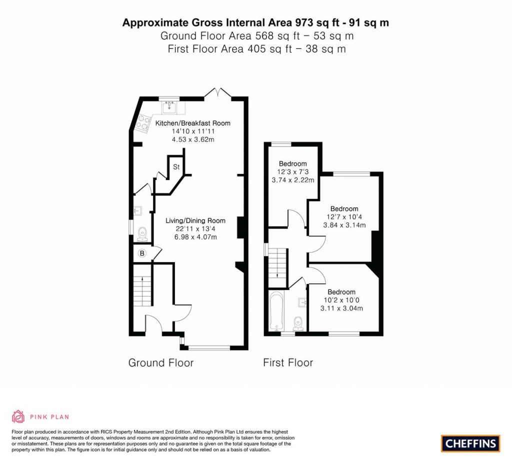 Floorplans For Green End Road, Cambridge