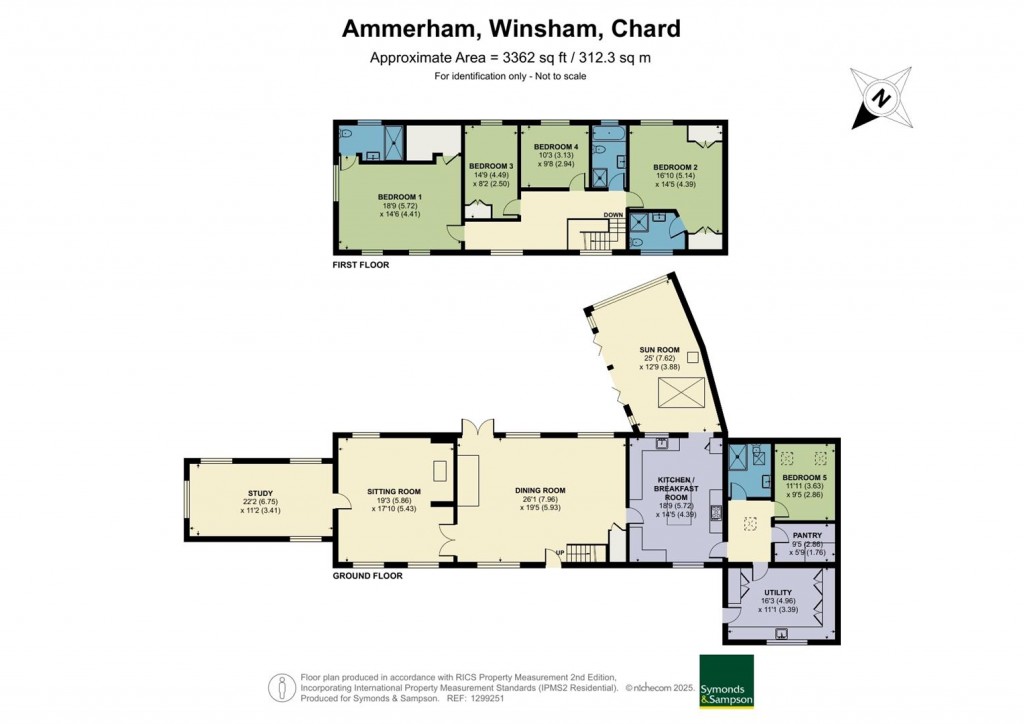 Floorplans For Ammerham, Winsham, Chard