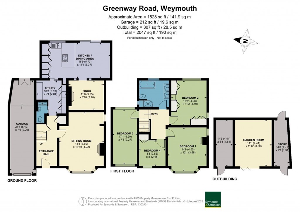 Floorplans For Greenway Road, Weymouth, Dorset