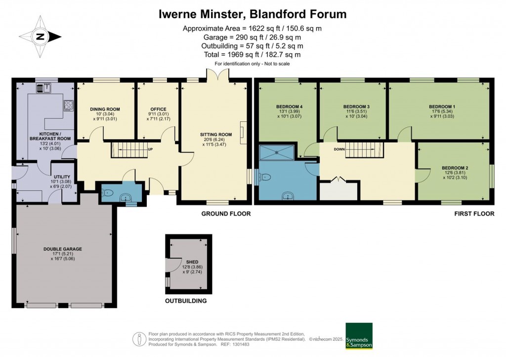 Floorplans For The Paddocks, Iwerne Minster, Blandford Forum