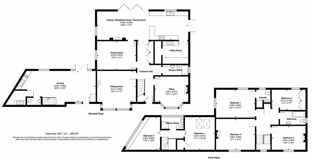Floorplans For The Street, Kilmington, Axminster