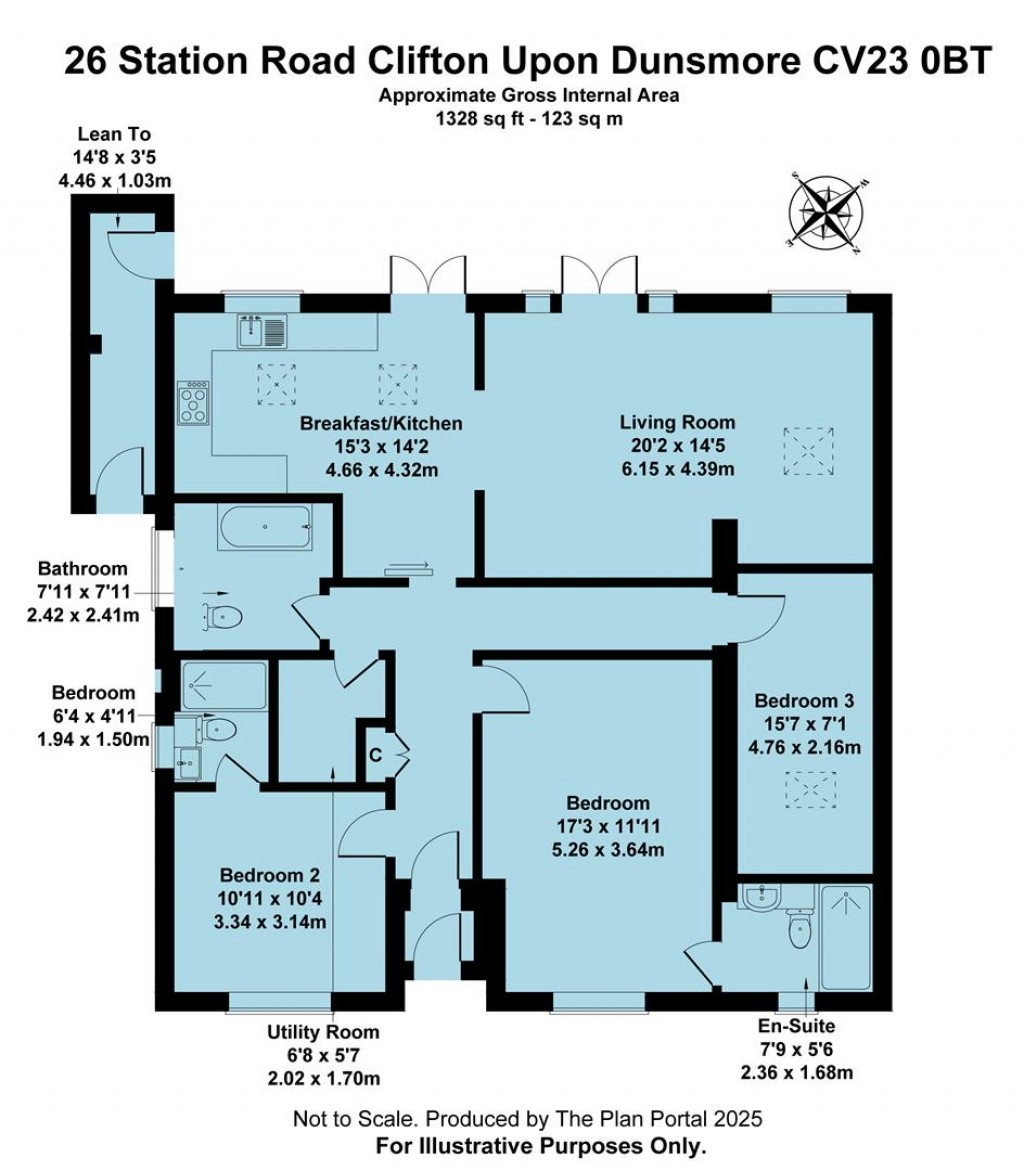 Floorplans For Station Road, Clifton Upon Dunsmore, Rugby, CV23