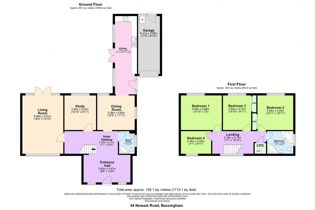 Floorplans For Newark Road, Bassingham, Lincoln
