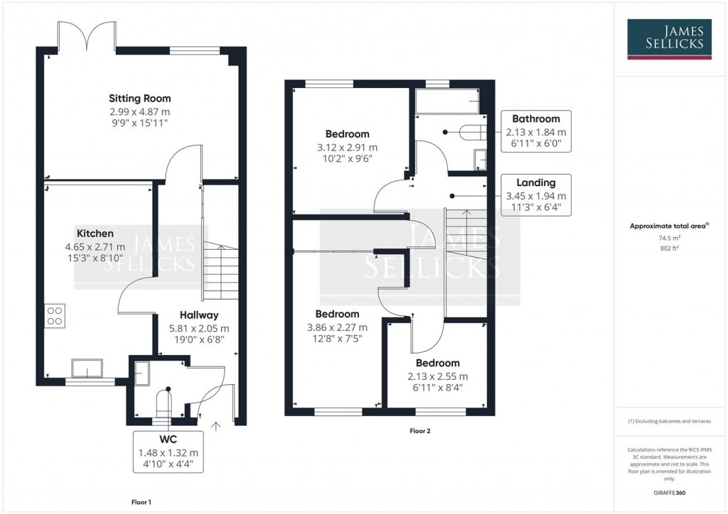 Floorplans For Ashacre Close, Husbands Bosworth, Lutterworth