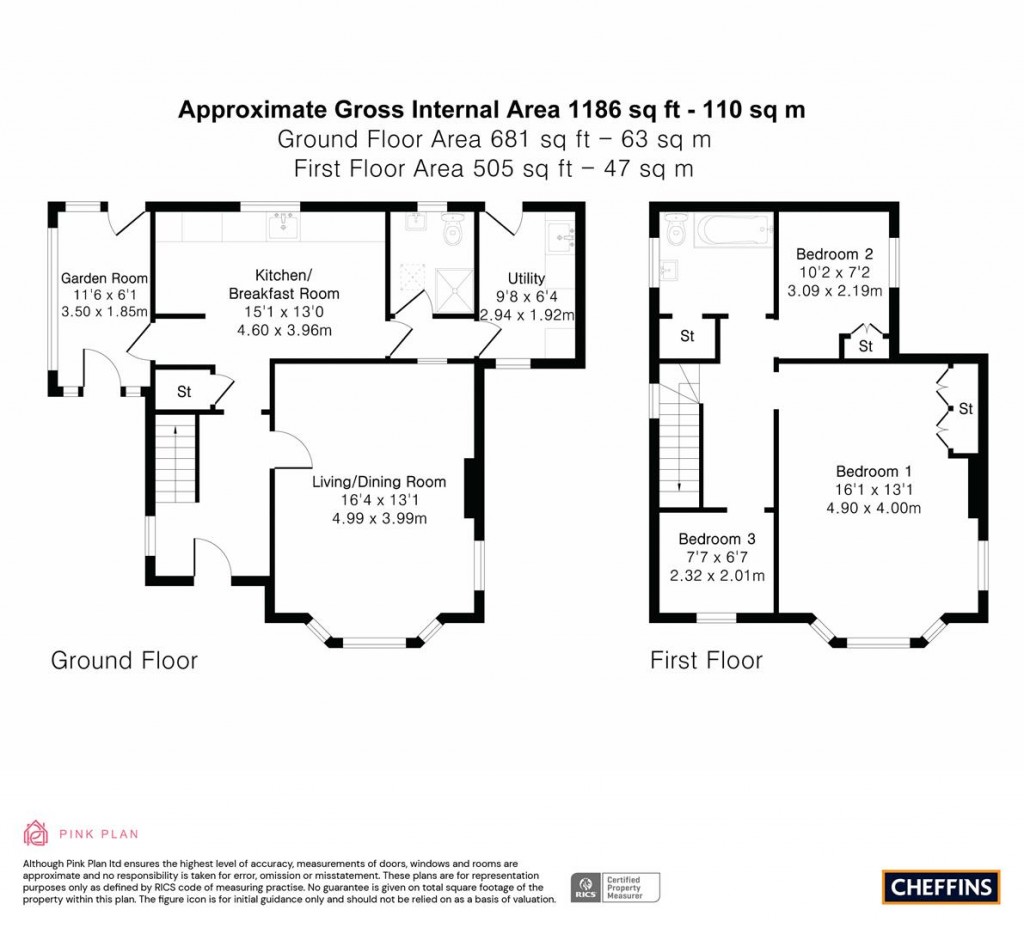 Floorplans For King Street, Rampton, Cambridge