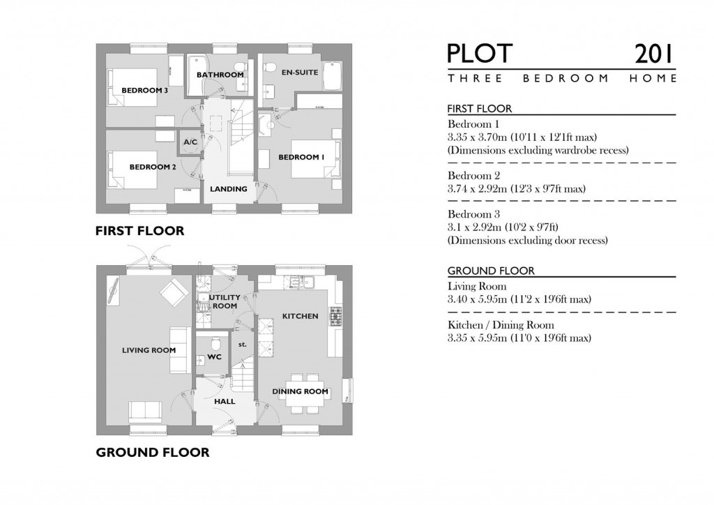 Floorplans For Nottington Park,  Nottington, Weymouth