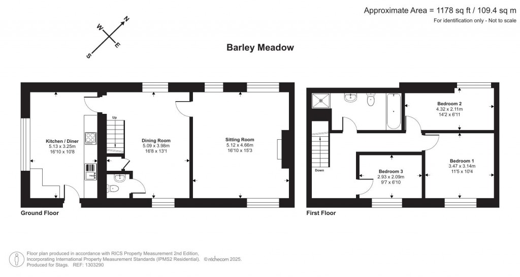 Floorplans For Boasley, Thorndon Cross, Okehampton
