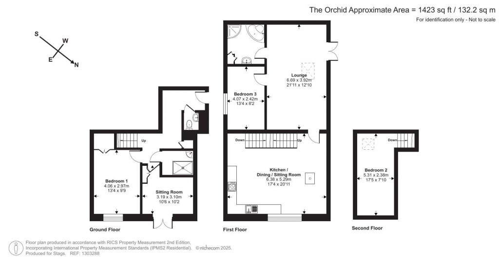 Floorplans For Boasley, Thorndon Cross, Okehampton