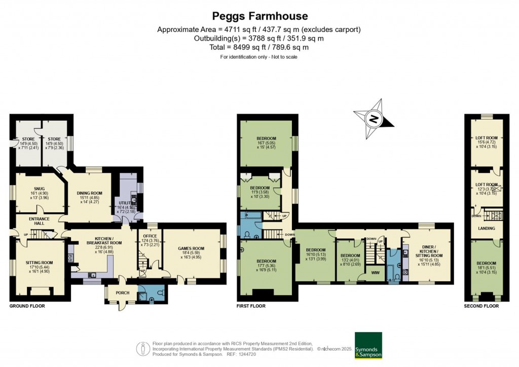 Floorplans For Peggs Farm, Farrington, Blandford