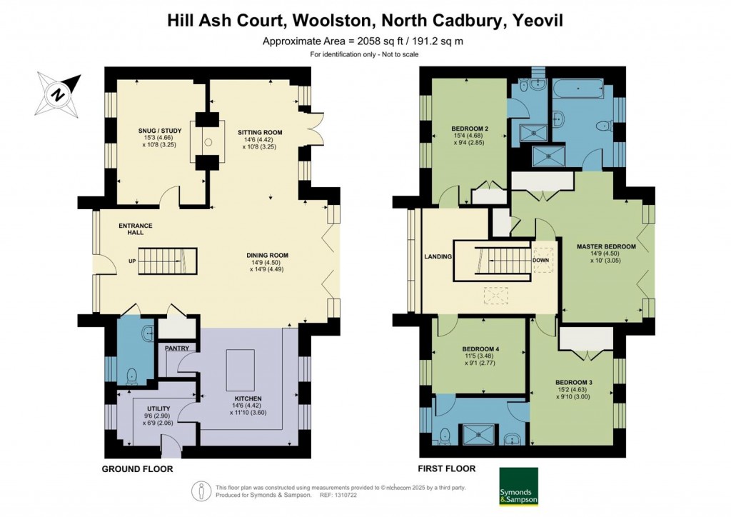Floorplans For Cedar House, Hill Ash Court, Somerset