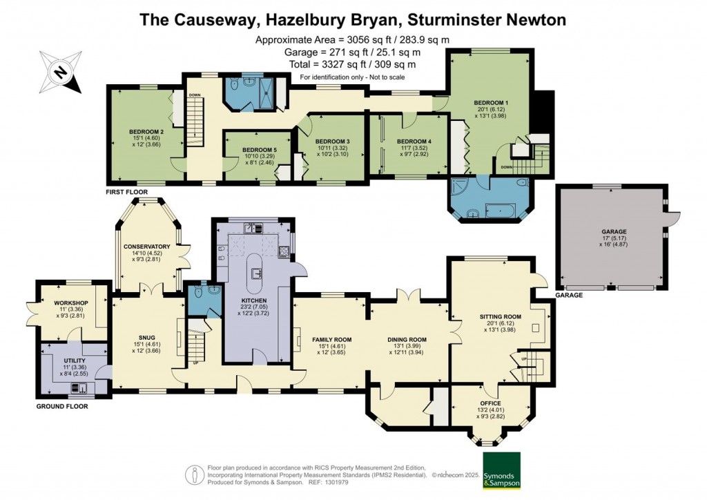 Floorplans For The Causeway, Hazelbury Bryan
