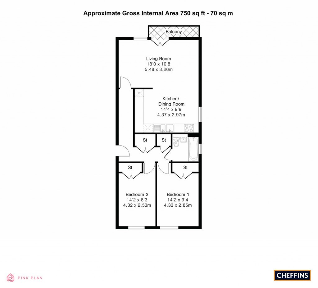 Floorplans For Springfield Road, Cambridge