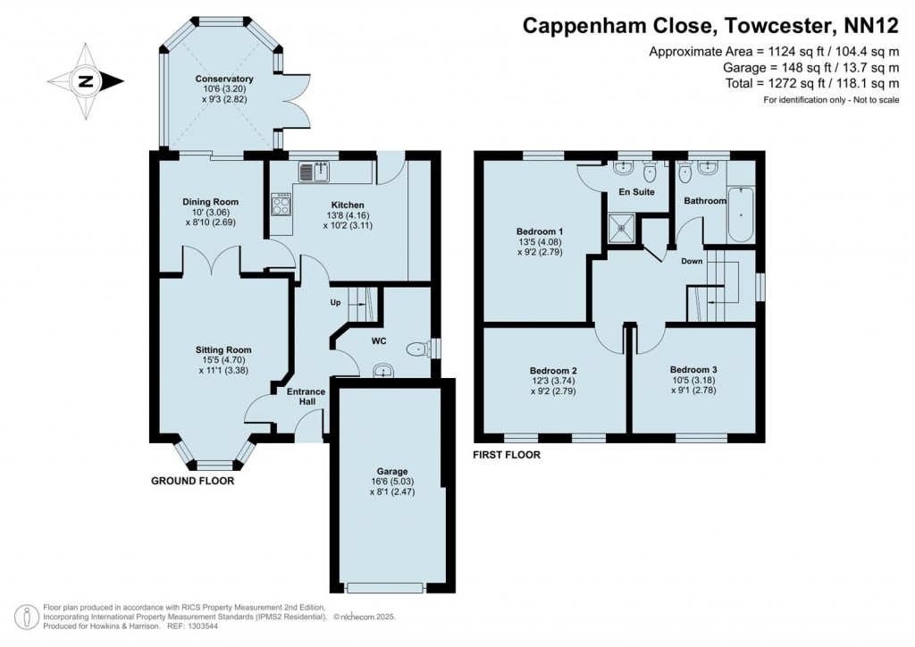 Floorplans For Cappenham Close, Towcester, NN12