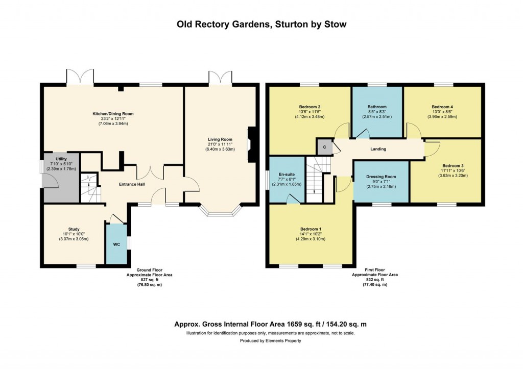 Floorplans For Old Rectory Gardens, Sturton By Stow