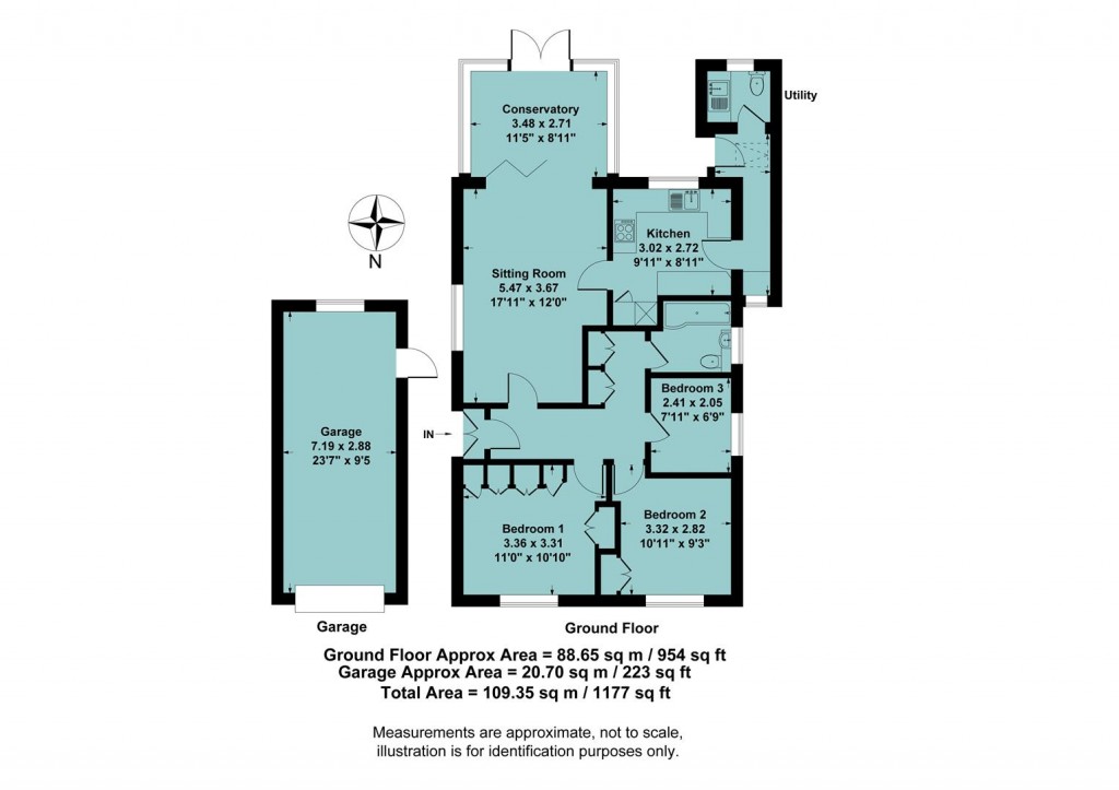 Floorplans For Deers Close, Bodicote, Banbury