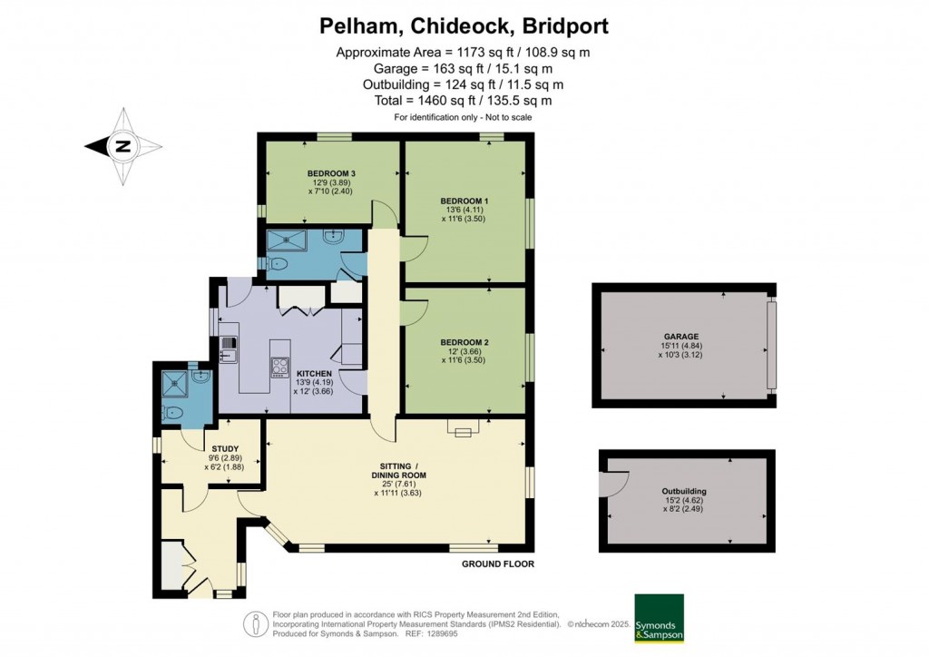 Floorplans For Chideock, Bridport