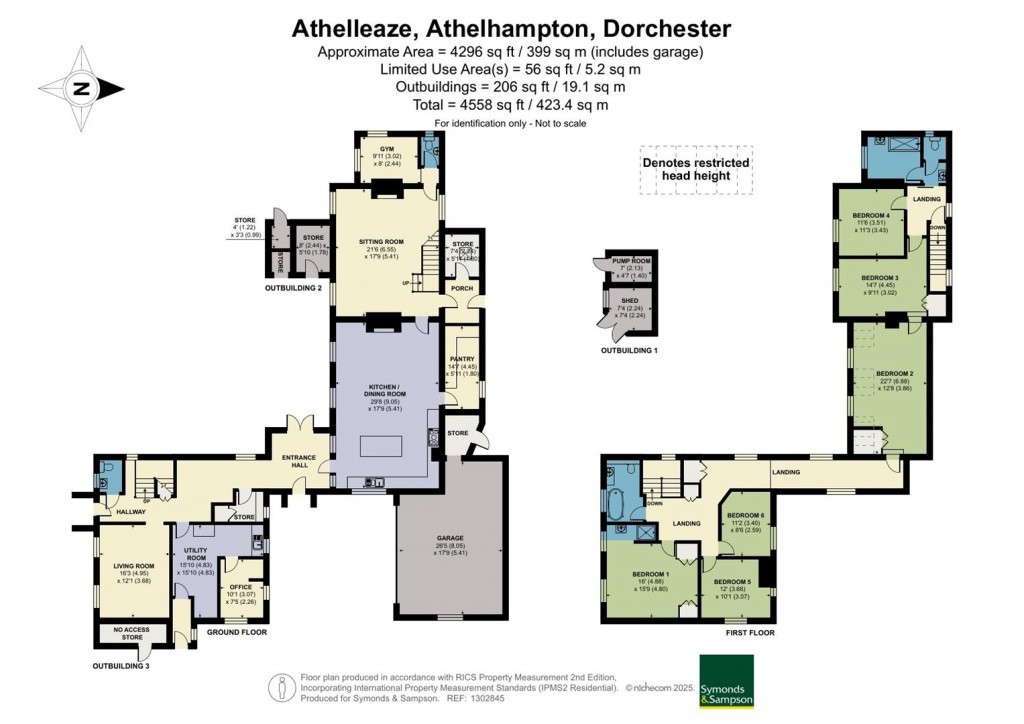 Floorplans For Athelhampton, Dorchester