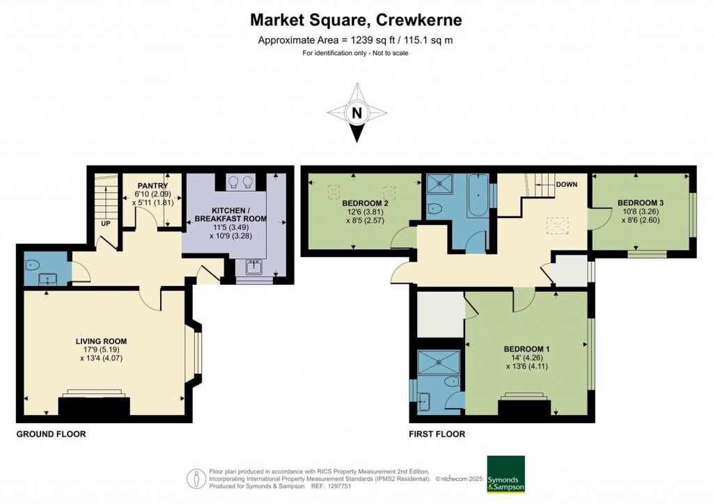 Floorplans For Market Square, Crewkerne, Somerset