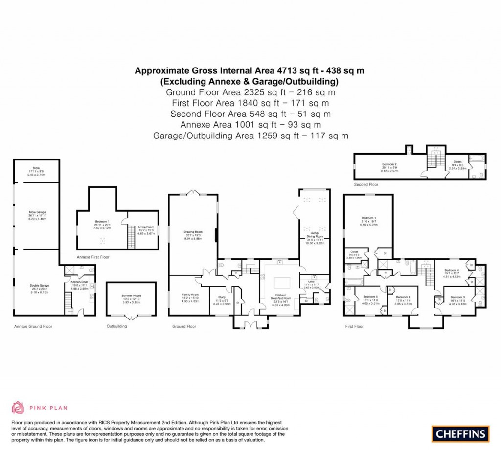 Floorplans For Fardells Lane, Elsworth