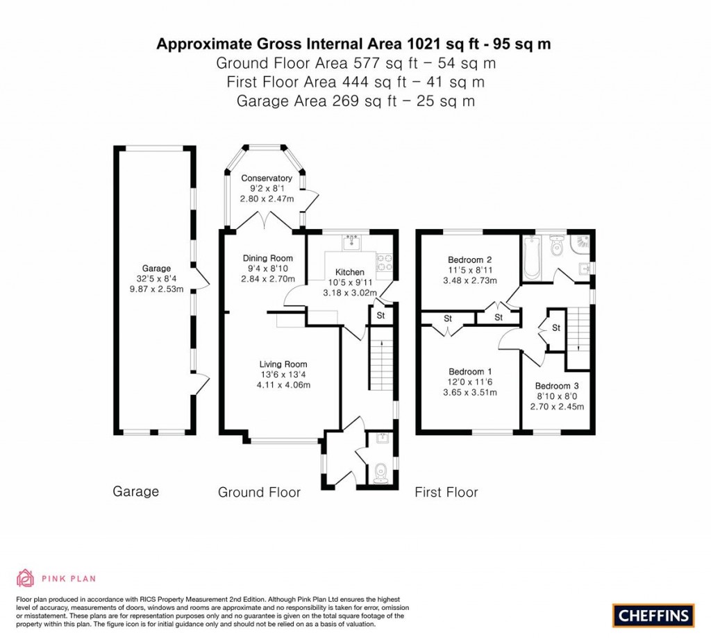 Floorplans For Fairbairn Road, Cambridge