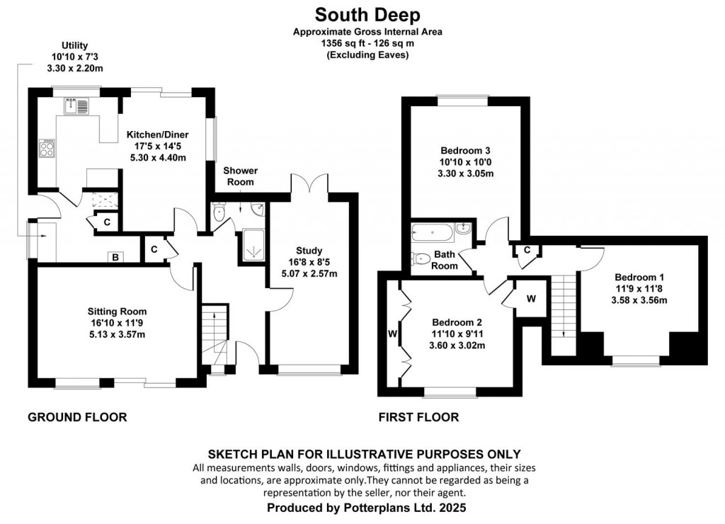 Floorplans For Quarr Lane, Ryde