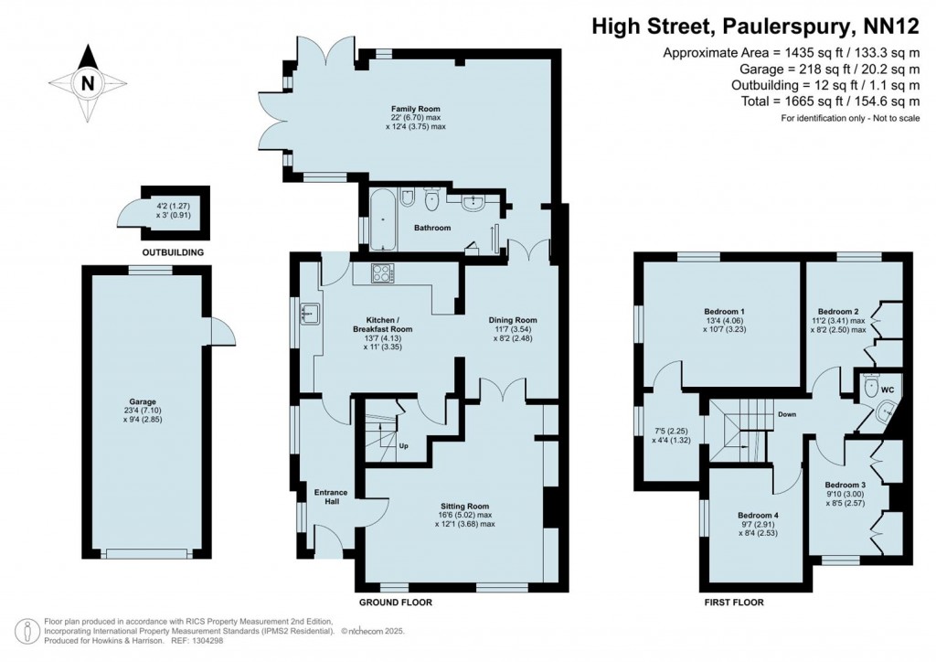 Floorplans For High Street, Paulerspury, NN12