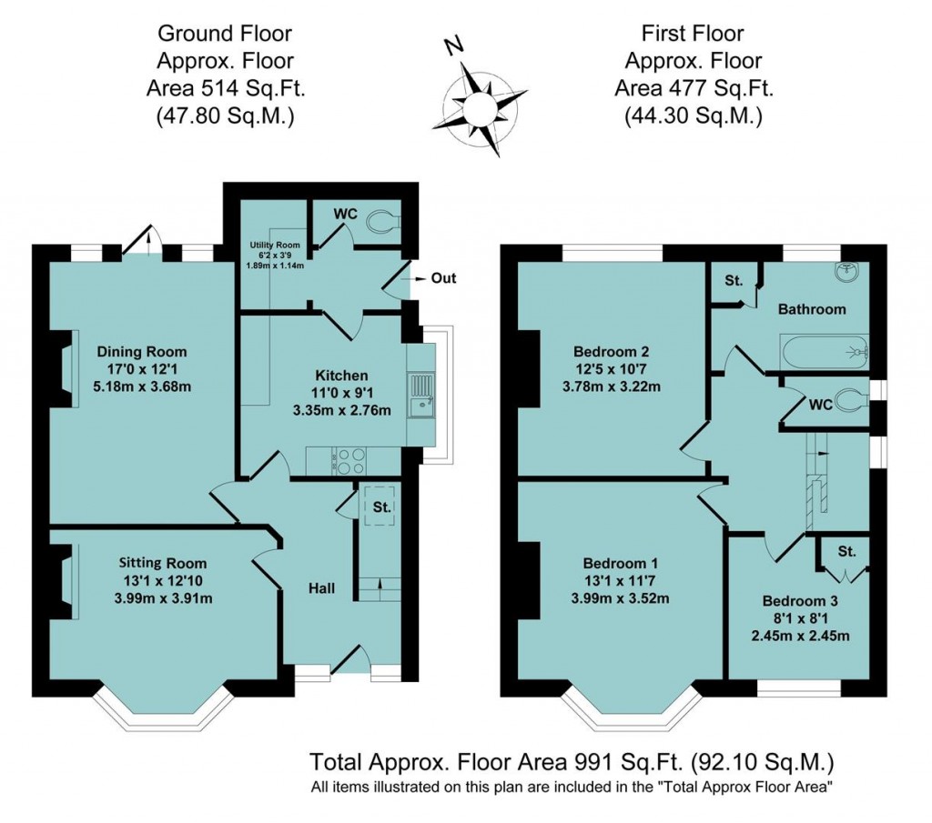 Floorplans For Dashwood Road, Banbury