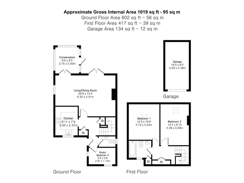 Floorplans For Colehills Close, Saffron Walden