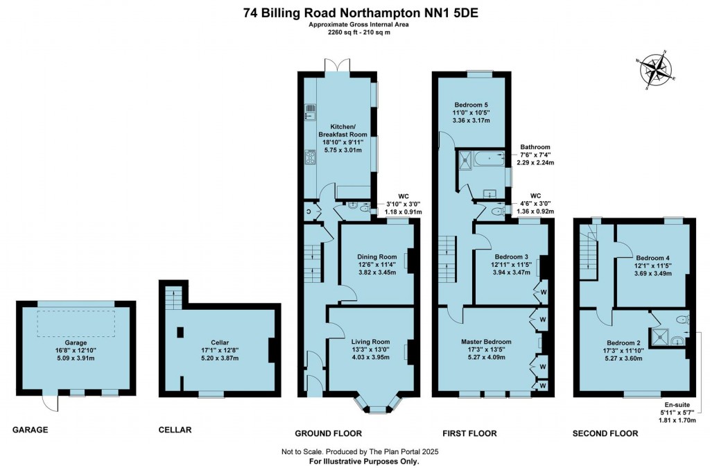 Floorplans For Billing Road, Northampton