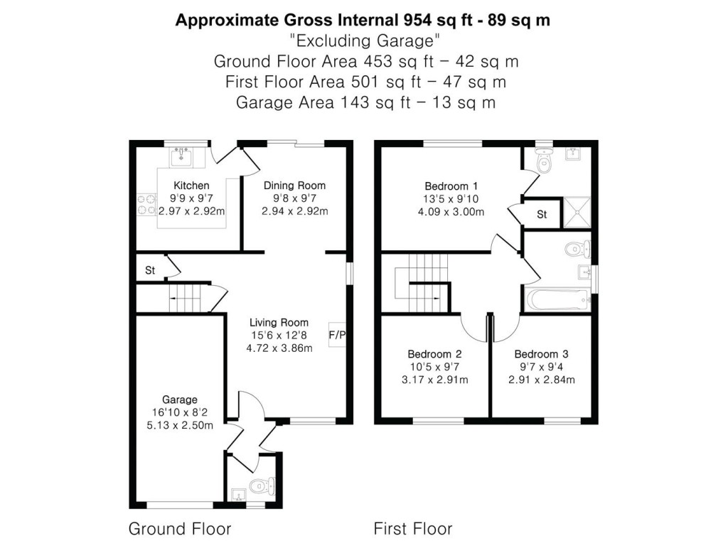 Floorplans For Cromwell Road, Saffron Walden