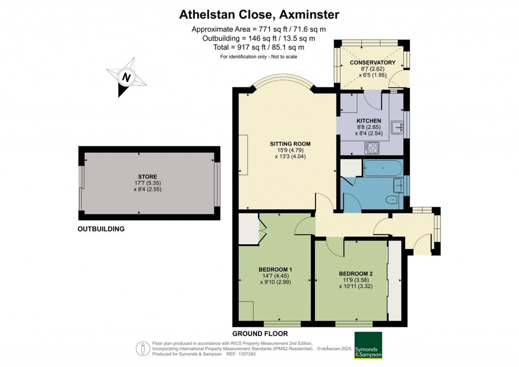Floorplans For Athelstan Close, Axminster, Devon