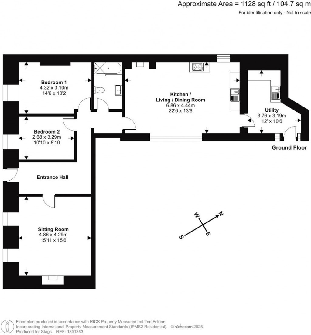 Floorplans For Bonython House, Fore Street, Grampound, Truro