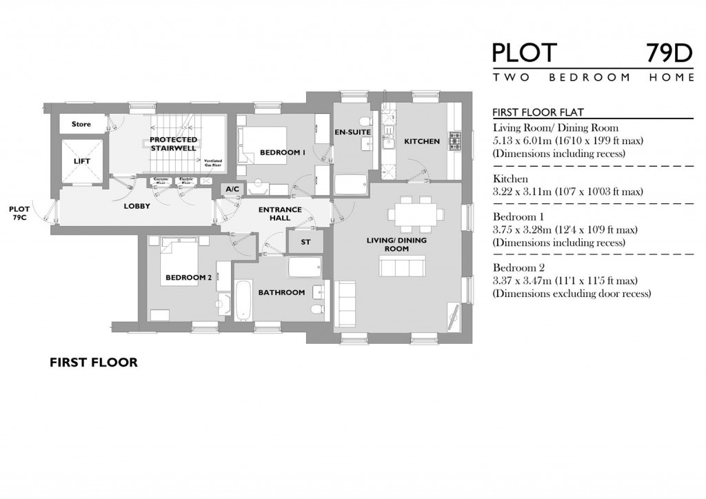 Floorplans For Great Cranford Street, Poundbury, Dorchester
