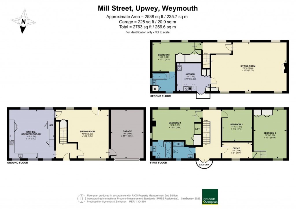 Floorplans For Mill Street, Weymouth, Dorset