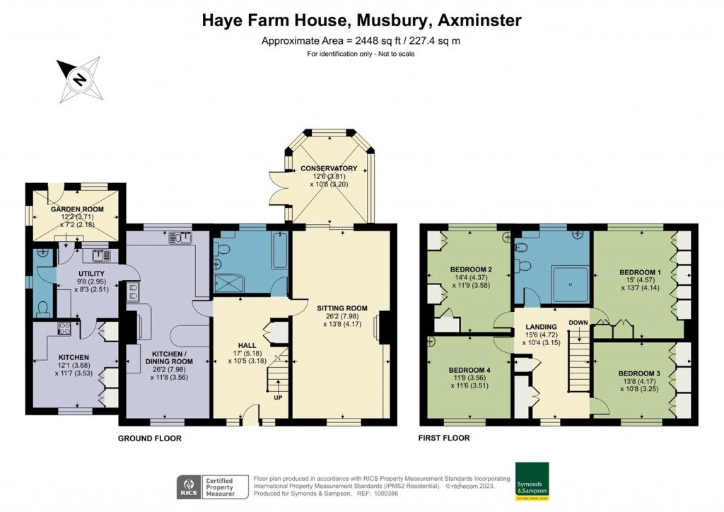 Floorplans For Musbury, Axminster, Devon
