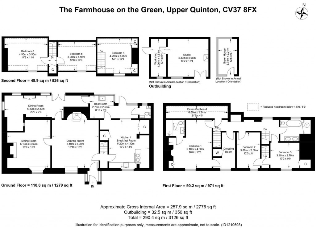 Floorplans For Upper Quinton, Warwickshire