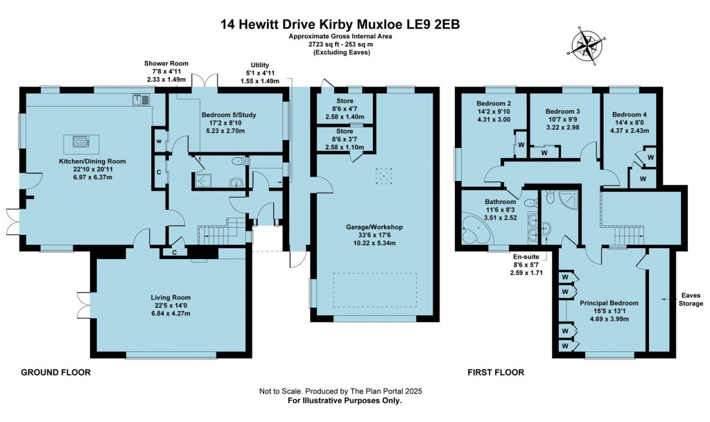 Floorplans For Hewitt Drive, Kirby Muxloe, Leicester, LE9