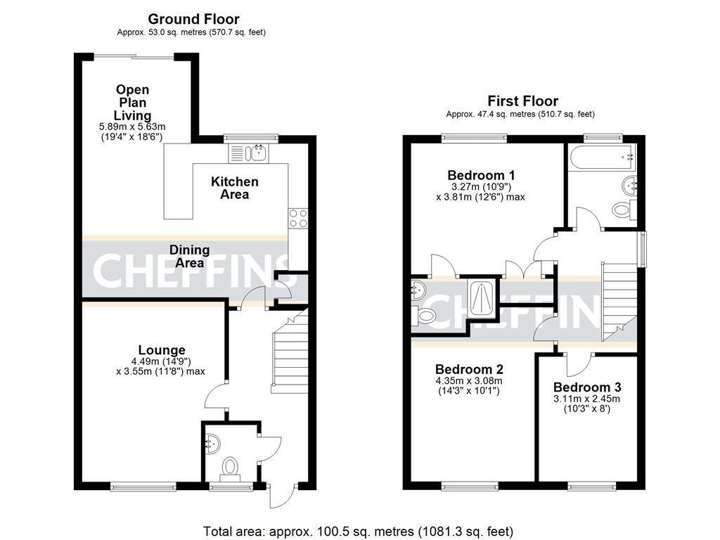 Floorplans For Chestnut Lane, Littleport, Ely