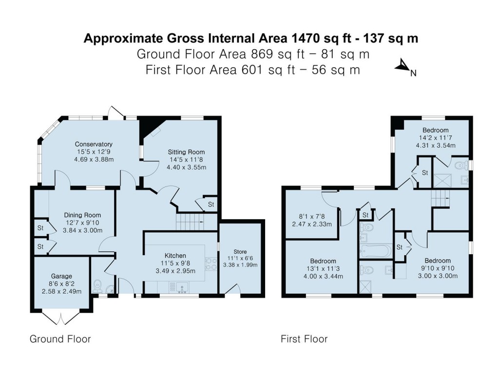 Floorplans For Grangewood, East Hunsbury, Northampton, NN4