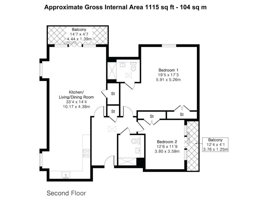 Floorplans For Burgess Croft, Saffron Walden