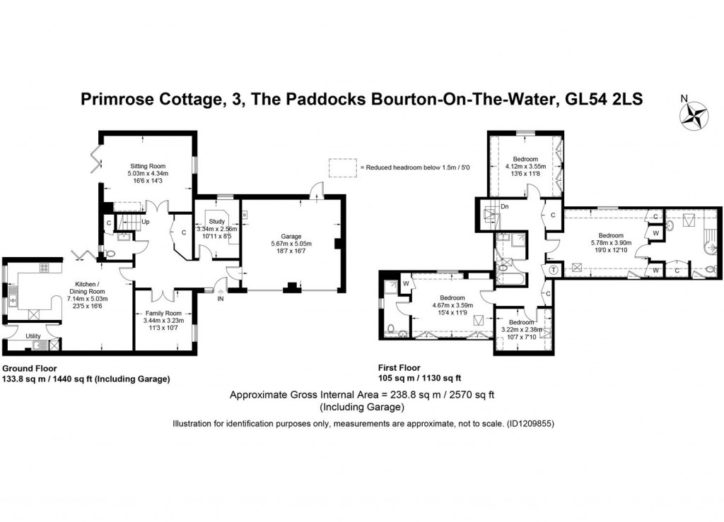 Floorplans For Bourton-On-The-Water, Gloucestershire