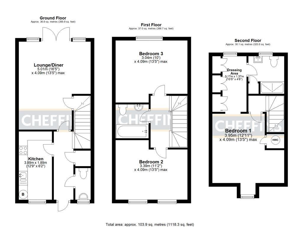 Floorplans For Merivale Way, Ely