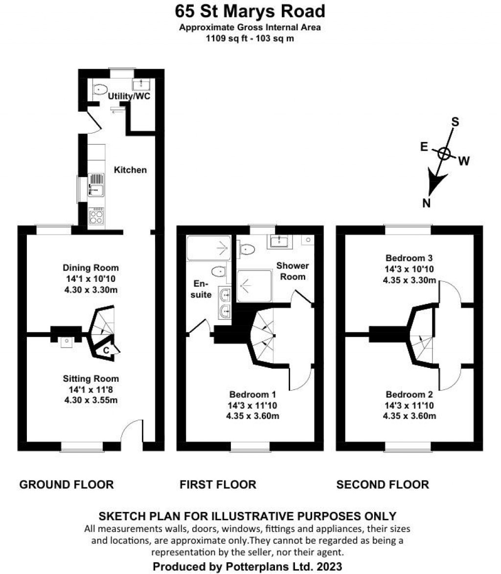 Floorplans For Cowes, Isle of Wight