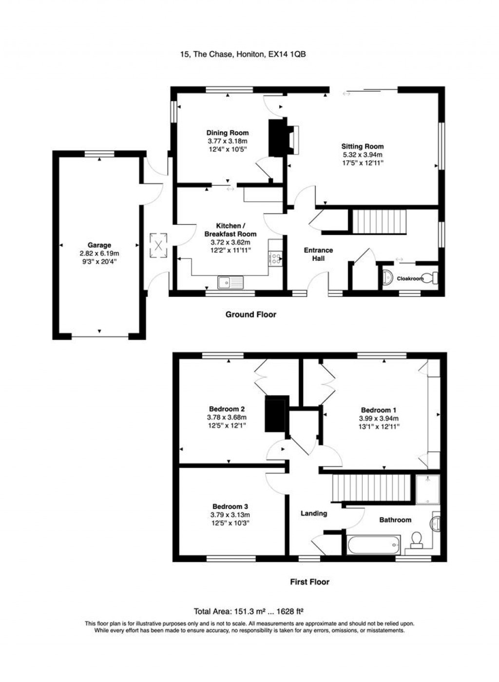 Floorplans For The Chase, Honiton