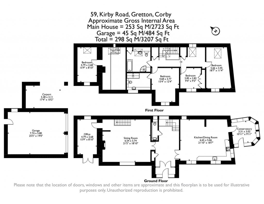 Floorplans For Kirby Road, Gretton, Northamptonshire