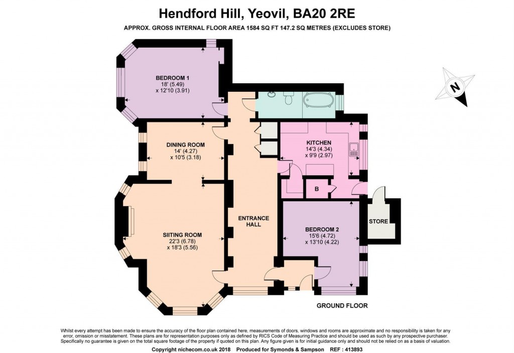 Floorplans For 93 Hendford Hill, Yeovil