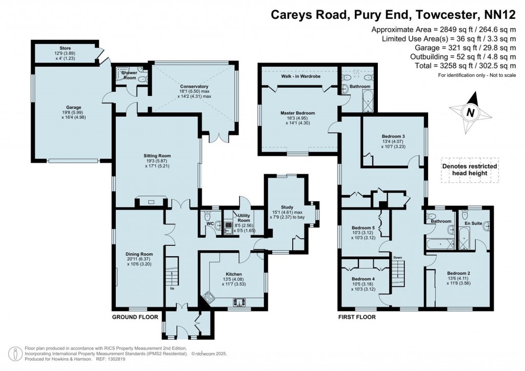 Floorplans For Careys Road, Pury End, NN12