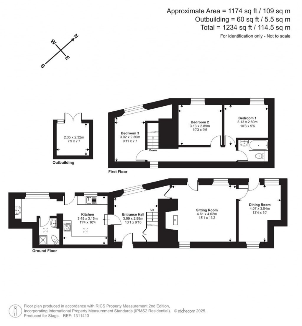 Floorplans For Monkokehampton, Winkleigh