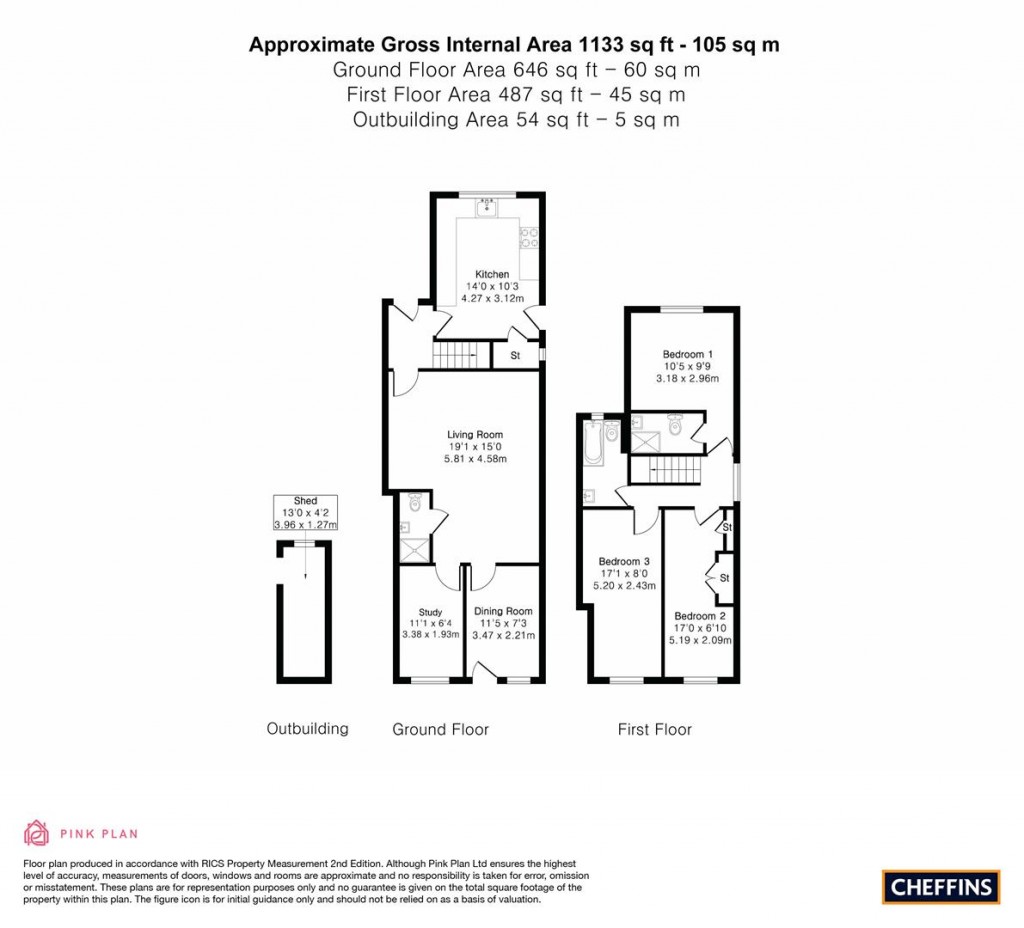 Floorplans For Coldhams Lane, Cambridge