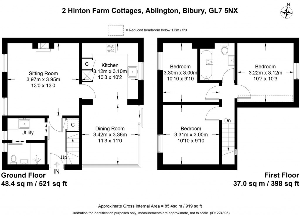 Floorplans For Ablington, Gloucestershire
